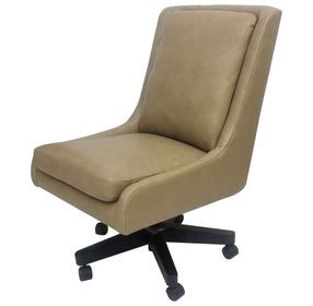 DC-131 Lotus Cream Leather Desk Chair