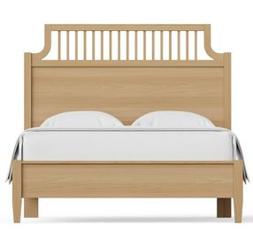 Pure Maple Natural Queen Garden Panel Bed