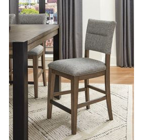 Cedar Fork Neutral Upholstered Counter Height Stool Set Of 2