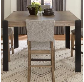 Cedar Fork Smoked Arabica 54" Square Counter Height Dining Table