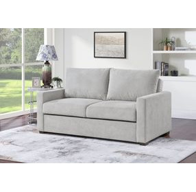 Dena Light Grey 71" Upholstered Sleeper Sofa