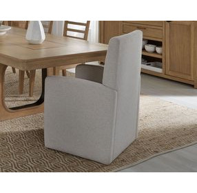 Escape Neutral Performance Fabric Upholstered Dining Chair