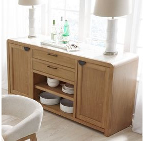 Escape Glazed Natural Oak 72" Buffet Server