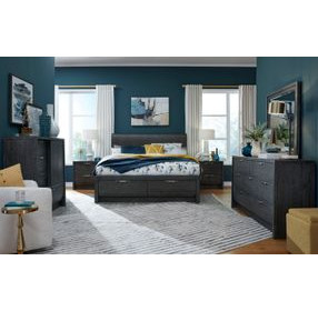 Kinsley Black Heron Storage Panel Bedroom Set