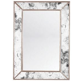 Dion Antique Silver Rectangular Wall Mirror