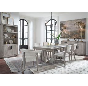 Braelyn Beige Upholstered Host Chair Set of 2