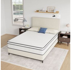 Catmint White and Gray 10" Innerspring Full Mattress