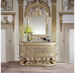 Vatican Champagne Silver 2 Door Server