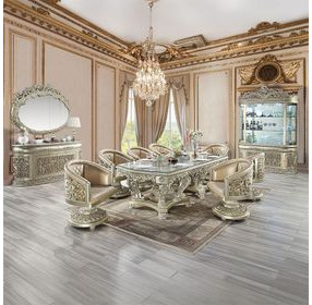 Sorina Antique Gold Upholstered Arm Chair with Nailhead Trim