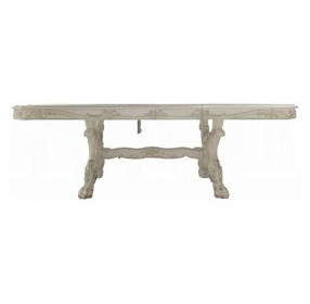 Dresden Bone White Extendable Rectangular Dining Room Set
