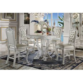 Dresden Bone White 48" Round Counter Height Dining Table