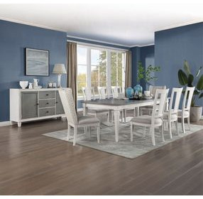 Katia Gray and Weathered White 2 Door Server