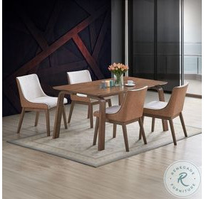 Ginny Walnut Rectangular Dining Room Set
