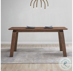 Ginny Walnut 63" Rectangular Dining Table