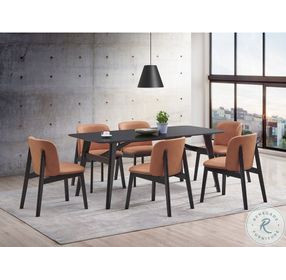 Eliora Black Rectangular Dining Room Set