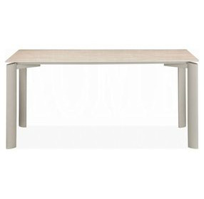 Ingram White and Light Gray Sintered Stone Top Dining Room Set