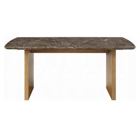 Jaramillo Natural 72" Rectangular Marble Top Dining Room Set