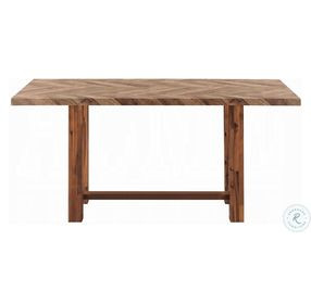 Gilsea Brown Rectangular Counter Height Table Set