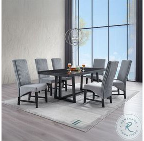 Kini Black Rectangular Dining Room Set