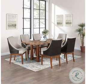Gilsea Brown Rectangular Dining Room Set