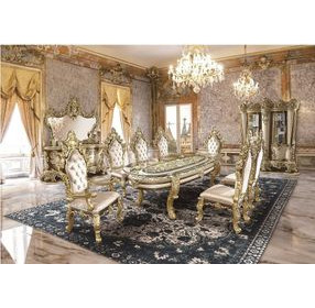 Desiderius Beige Upholstered Side Chair with Nailhead Trim Set of 2