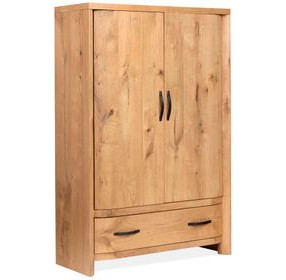 Highridge Honey Wheat 2 Door Armoire