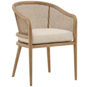 Camile Beige Upholstered Dining Chair