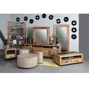 Crossings Downtown Amber Round Cocktail Table