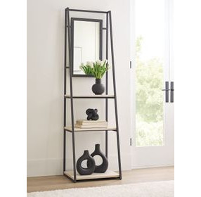 Hidden Treasures Beige and Black Etagere