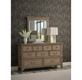 Lynne Latte Rectangular Portrait Dresser Mirror