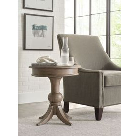 Georgie Latte Round End Table