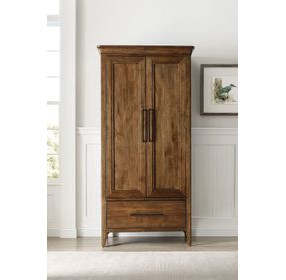 Abode Kingsley Medium Stain 2 Door Armoire