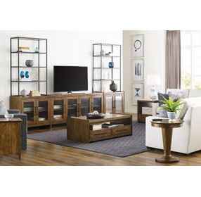 Abode Wagner Medium Stain 2 Door Accent Cabinet