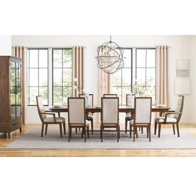 Abode Zane Medium Stain 120" Extendable Rectangular Dining Table