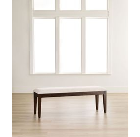 Kafe Mocha Performance Fabric Upholstered Dining Bench