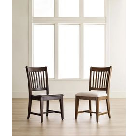 Kafe Mocha Performance Fabric Rake Back Dining Chair