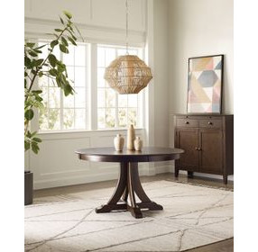 Kafe Mocha 54" Round Quad Dining Table