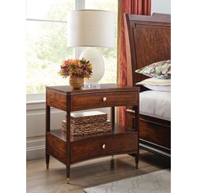 Julian Medium Stain 2 Drawer Nightstand