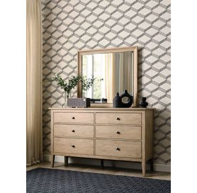 Glenwood Oatmeal Rectangular Dresser Mirror