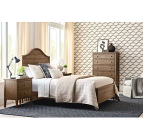 Woodlawn Bark Queen Panel Bed