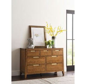 Aspire Scale Brown 7 Drawer Dresser
