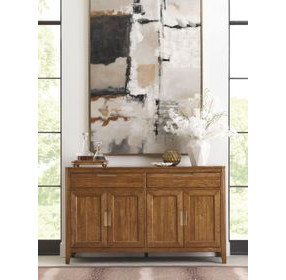 Aspire Preface Medium Stain 4 Door Preface Cabinet