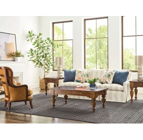 Kitridge Heritage Maple Rectangular Cocktail Table with 2 Drawers