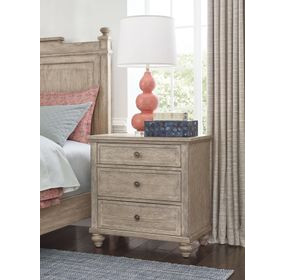 Miriam Breve 3 Drawer Nightstand with USB Charging