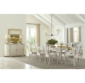Batiste Creme Breve 92" Rectangular Dining Table