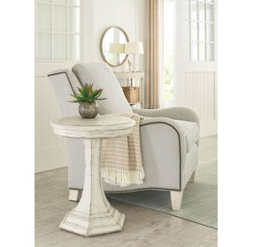 Civette Creme Round End Table