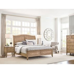 Cadence Light Stain King Sleigh Bed