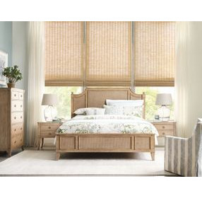 Randall Light Stain King Panel Bed
