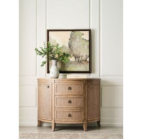 Woodfield Caramel 3 Drawer Demilune Chest