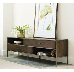 Cleo Brown 75" Entertainment Console with 2 Drawers